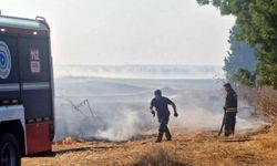Anız yangını baraka ve konteynerlere sıçradı