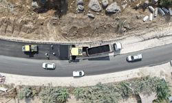 Andırın'da ulaşım konforu artıyor! 5 kilometrelik güzergahta sıcak asfalt mesaisi