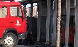 Hastane bahçesinde korkutan yangın