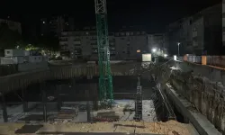 İnşaatta toprak kayması meydana geldi; sokak kapatıldı