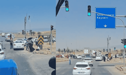 Kahramanmaraş Narlı ışıklarında korkutan kaza! Yaralılar var