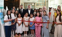 Kahramanmaraş'ta miniklerin resim sergisi açıldı