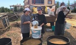 Kahramanmaraş'ta okuyan öğrenci tarlada çalışıyor