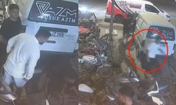 Kahramanmaraş’ta talihsiz anlar: Yürürken bir anda çukura düştü