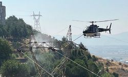 Kahramanmaraş'ta yüksek gerilim hattında helikopterli temizlik!