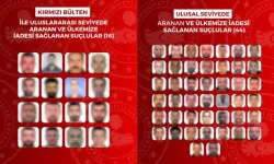 Kırmızı bültenle aranan 60 suçlu Türkiye’ye getirildi