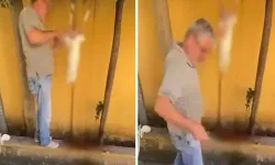 Okul Bahçesinde Tavşan Kesen Şüpheli Yakalandı