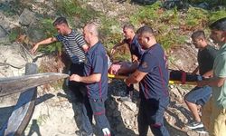 Osmaniye'de iş makinesi devrildi operatör yaralandı