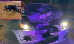 Otomobille çarpışan motosikletin sürücüsü ağır yaralandı
