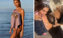 Ünlü model partide sınırları zorladı! Yaptığı hareket şaşırttı