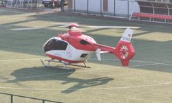Vücudu yanan bebek ambulans helikopterle Ankara'ya sevk edildi