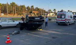 Kahramanmaraş’ta otomobil ters döndü: 1 yaralı