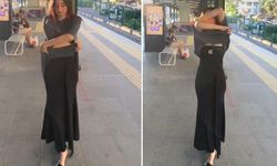 Abiye elbisesini tişörtle gizledi, Marmaray çıkışında değiştirdi