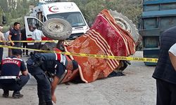 Aydın'da traktör devrildi; 1 ölü, 1 yaralı