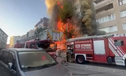 Alev alev yanan market kullanılamaz hale geldi