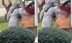 Banyoyu kirletmemek için eşini çocuk parkında tıraş etti