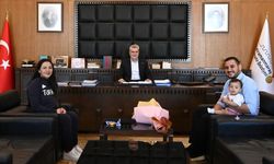 Başkan Görgel altın madalyalı milli sporcu Safiye Temizdemir'i ağırladı