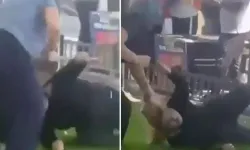 İki kadın bir kadına saldırdı! Saçından sürükleyip sopayla darbettiler