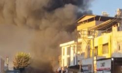 İş yeri yangını: Patlama sesleri paniğe neden oldu