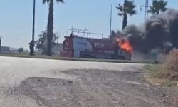Kahramanmaraş'ta mazot yüklü tanker alev alev yandı!