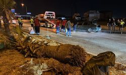 Kahramanmaraş’ta otomobil ağaca çarpıp takla attı! 3 yaralı