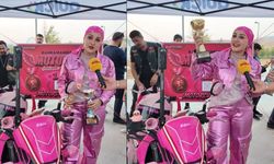 Kahramanmaraş’ta Pembe Barbie Motoruyla İki Yıl Üst Üste Birinci Oldu