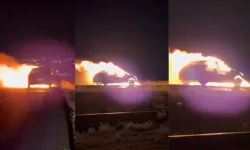 Kahramanmaraş’ta Seyir Halindeki Otomobil Bir Anda Alev Aldı!