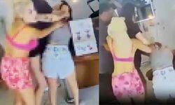 Ortalık Bir Anda Karıştı! 4 Kadın Birbirine Saldırdı