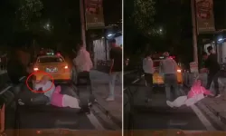 Sokak Ortasında Taksici Yaşlı Çifte Saldırdı