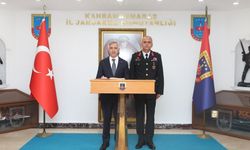 Vali Ünlüer'den İl Jandarma Komutanı'na ziyaret