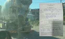 Yola beton dökerek ilerleyen mikserin sahibine 191 bin 867 TL ceza