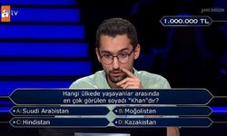 1 milyonluk soruda Khan soyadı soruldu! İşte merak edilen cevap