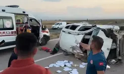 Düğün davetiyesi götürdükleri araç takla attı; 3'ü çocuk 6 yaralı