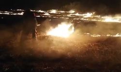 Adıyaman Besni'de anız yangını söndürüldü