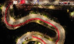 Antalya'da Binlerce Kişi Fener Alayı'nda Yürüdü