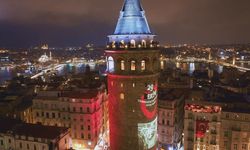 Galata Kulesi'nde Cumhuriyet Bayramı Gösterisi Yapıldı
