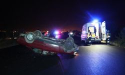 Feci kaza: Kontrolden çıkan otomobil takla attı, 1 ölü