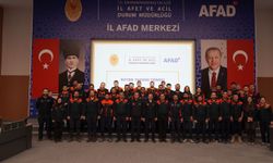 Kahramanmaraş AFAD’da rütbe takdim töreni düzenlendi