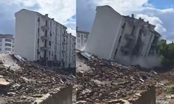 Kahramanmaraş depremlerinde ağır hasar almıştı tek dokunuşla yerle bir oldu