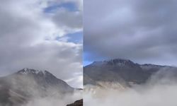 Kahramanmaraş’a mevsimin ilk karı düştü Berit Dağı beyaza büründü