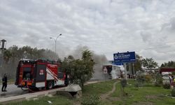 Kahramanmaraş'ta Fındık Yüklü Tırda Yangın Çıktı