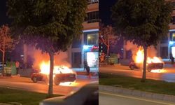 Kahramanmaraş’ta Seyir Halindeki Otomobil Alev Aldı