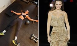 Serenay Sarıkaya Antrenman Sonrası Yerde Uzandı