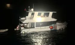 Su alıp batma tehlikesi geçiren teknedeki 2 kişi kurtarıldı
