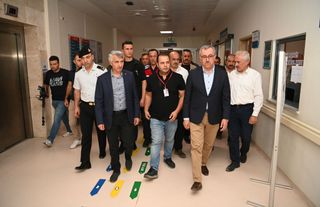 Andırın’da Meydana Gelen Kazada Yaralanan Vatandaşları Ziyaret
