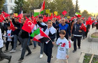Pazarcık’ta "Gazze'ye Bir Nefes Ol, Ses Ver Pazarcık" mitingi 