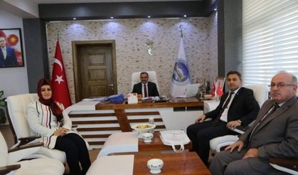 İlçe Sağlık Müdürü Anteplioğlu Başkan Cabbar’ı Makamında Ziyaret Etti