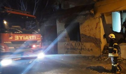 Aydın’da metruk binada yangın