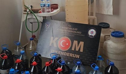Sahte içki ve ham maddesi ele geçirildi