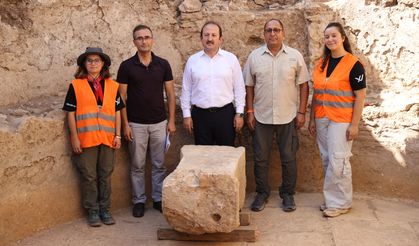 Anemurium Antik Kenti'nde sporcuya ait yazıt bulundu